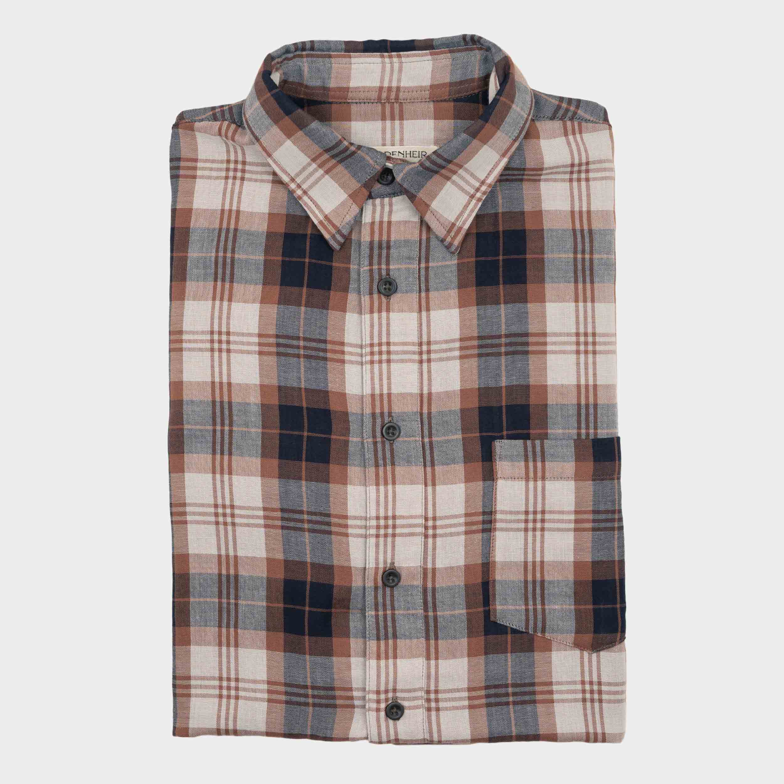 Japanese Cotton Gardening Chemise in Canyon Plaid – Gardenheir Japanese Cotton Gardening Chemise in Canyon Plaid – Gardenheir