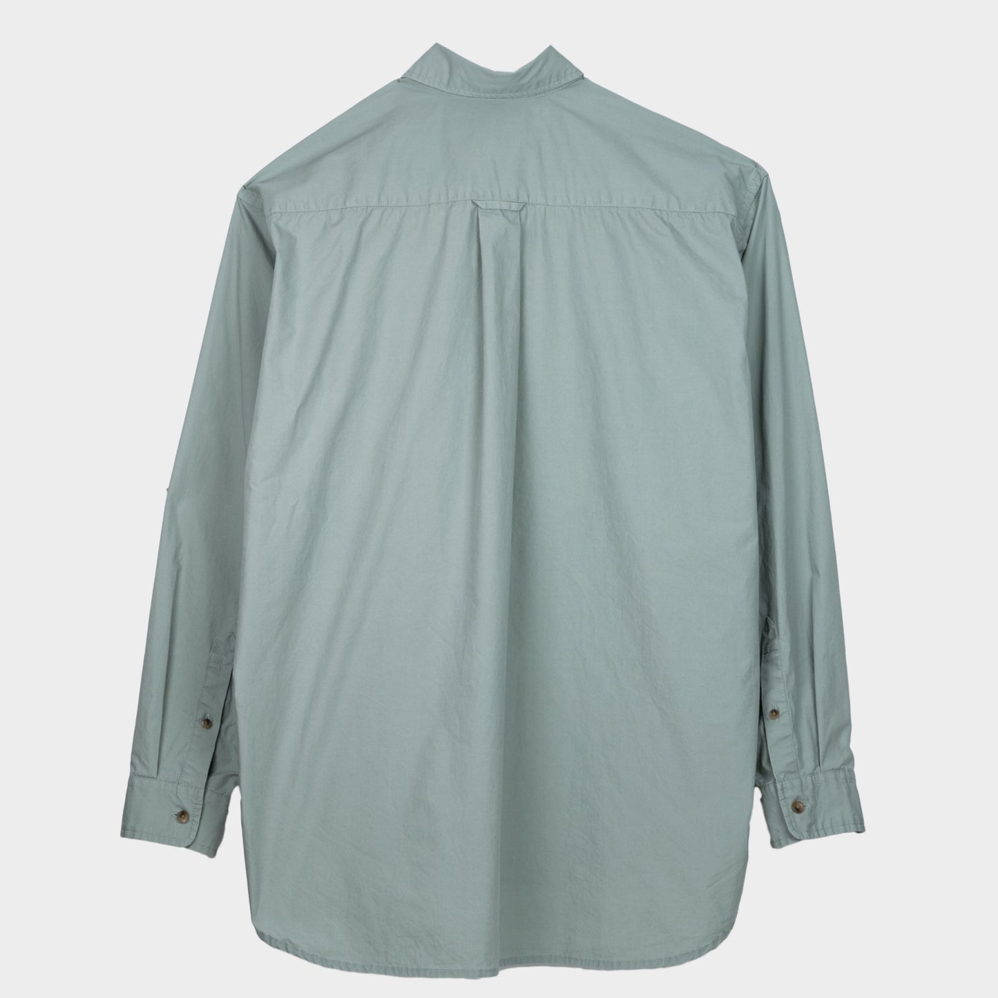 Japanese Typewriter  Cotton Gardening Chemise in Verdigris