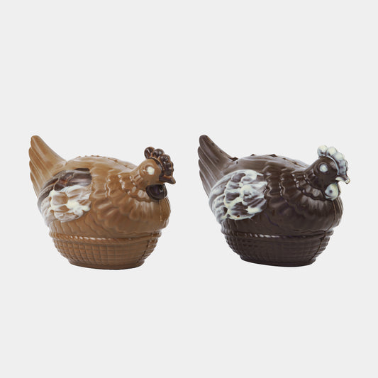 French Artisan Handcrafted Chocolate Brooding Hen