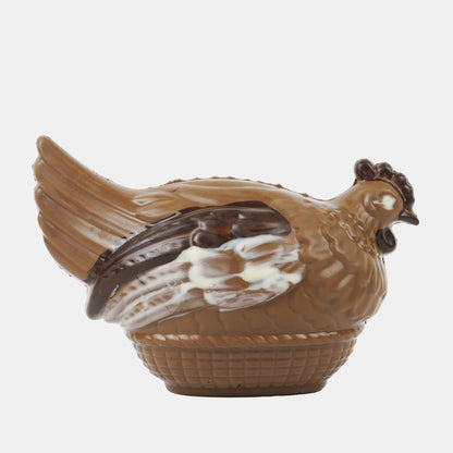 French Artisan Handcrafted Chocolate Brooding Hen