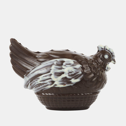 French Artisan Handcrafted Chocolate Brooding Hen