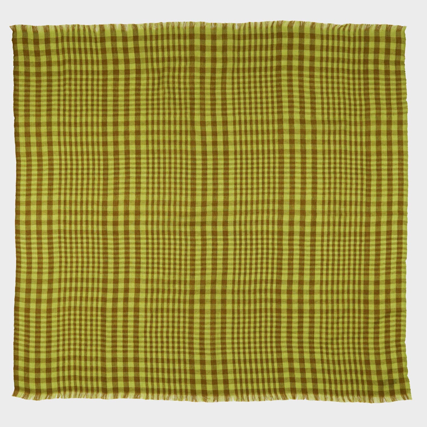 Himalayan Cashmere Hand Spun Kerchief Scarf in Plaid