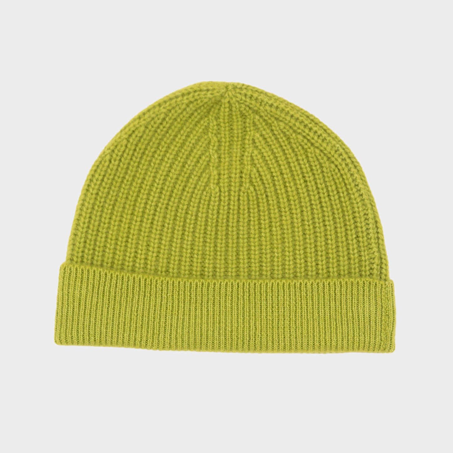 Himalayan Cashmere Fisherman Ribbed Beanie - Arboretum Palette