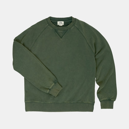 Classic Crewneck Sweatshirt in Stonewashed Forest