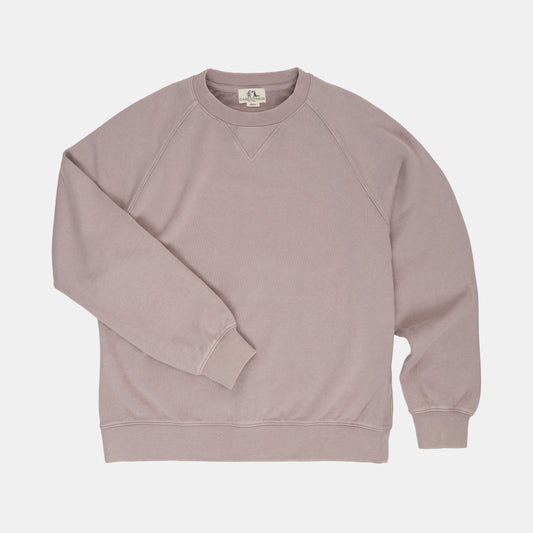 Classic Crewneck Sweatshirt in Stonewashed Milkweed