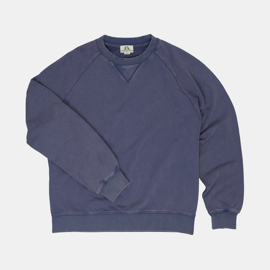 Classic Crewneck Sweatshirt in Stonewashed Navy