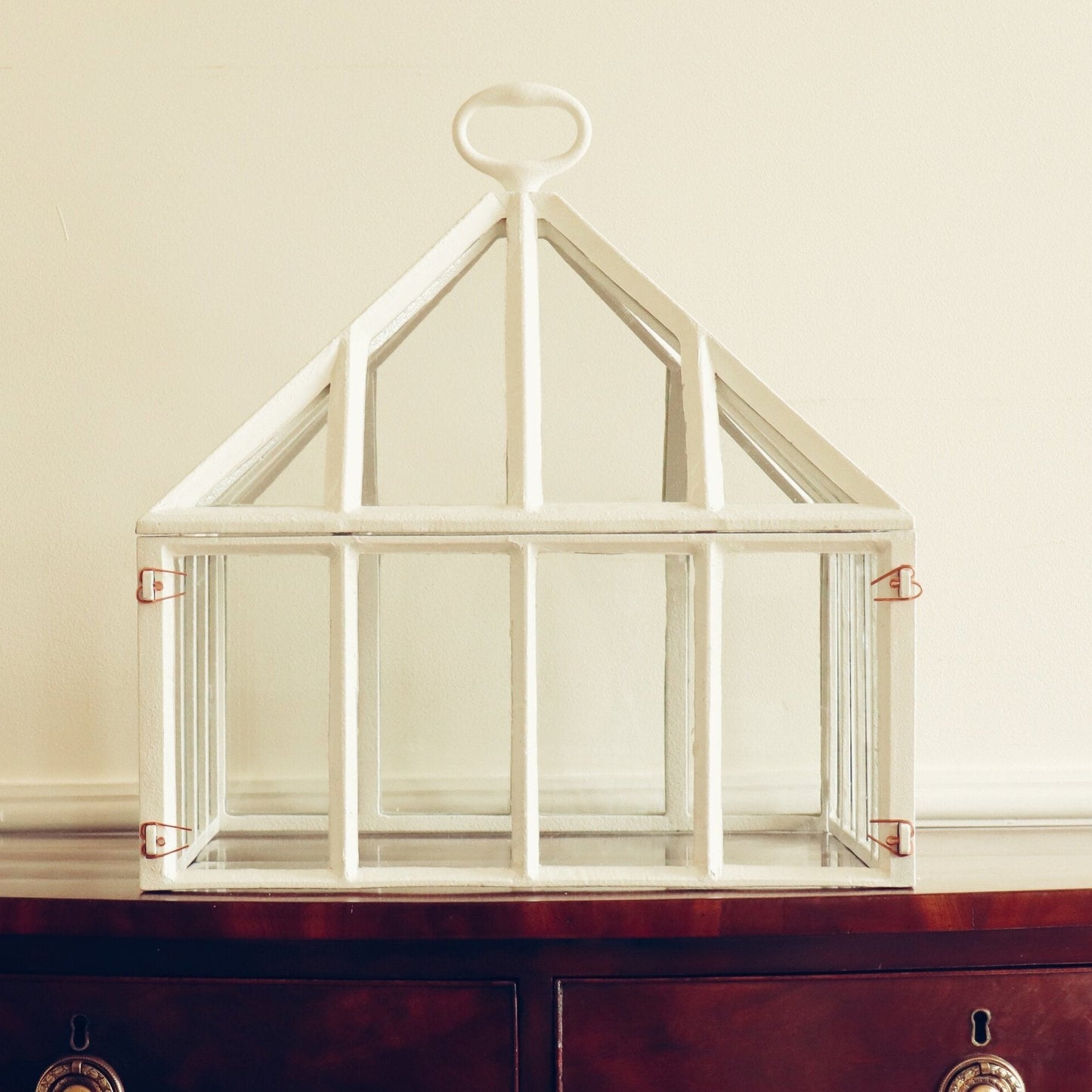 English Cast Iron Victorian Square Lantern cloche