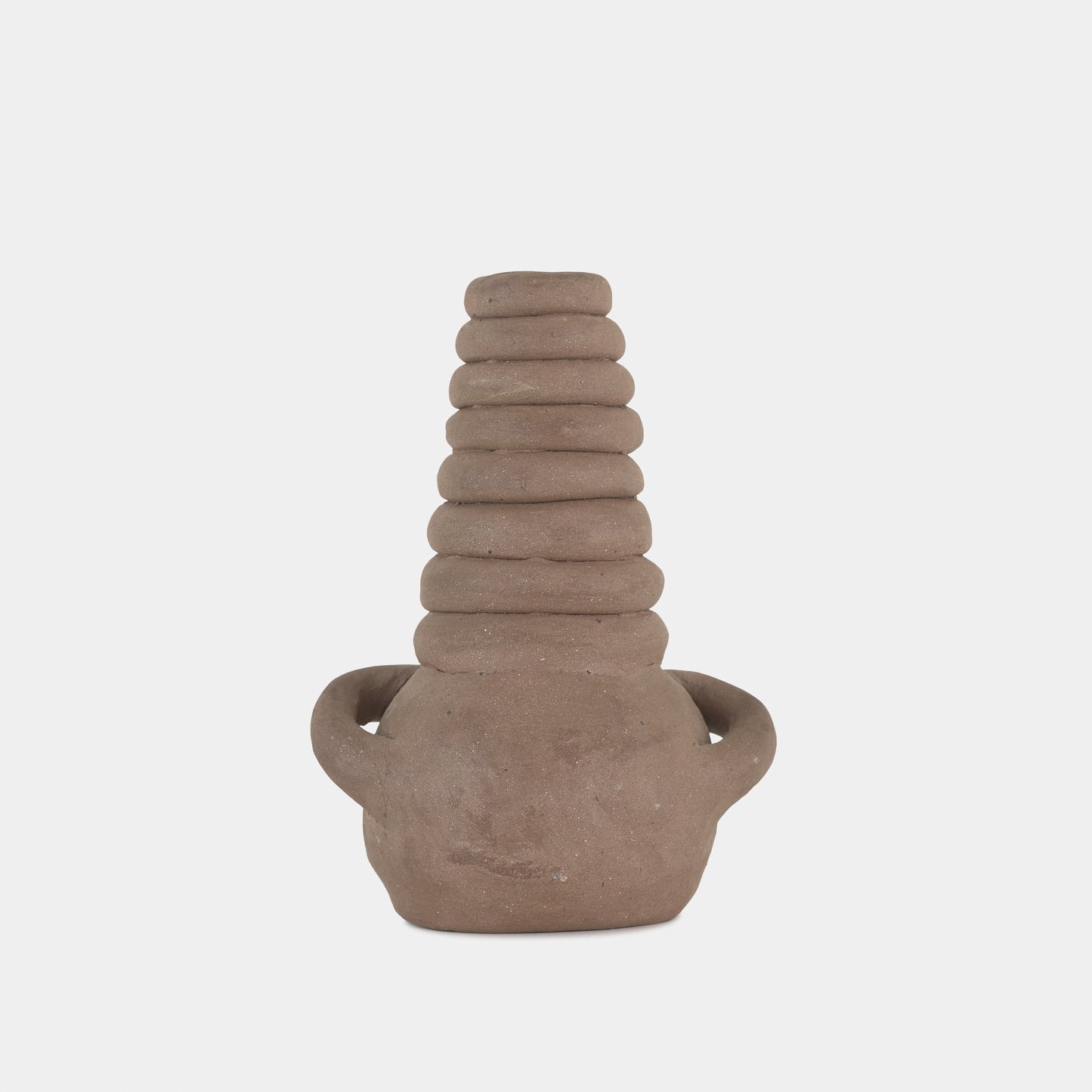 Vintage Clay Coil Vase
