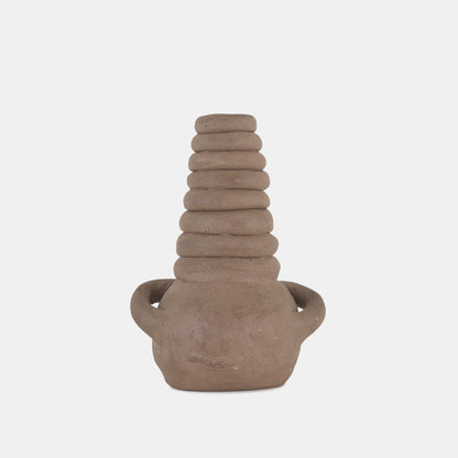 Vintage Clay Coil Vase