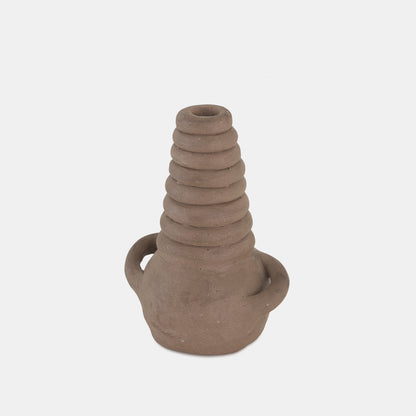 Vintage Clay Coil Vase