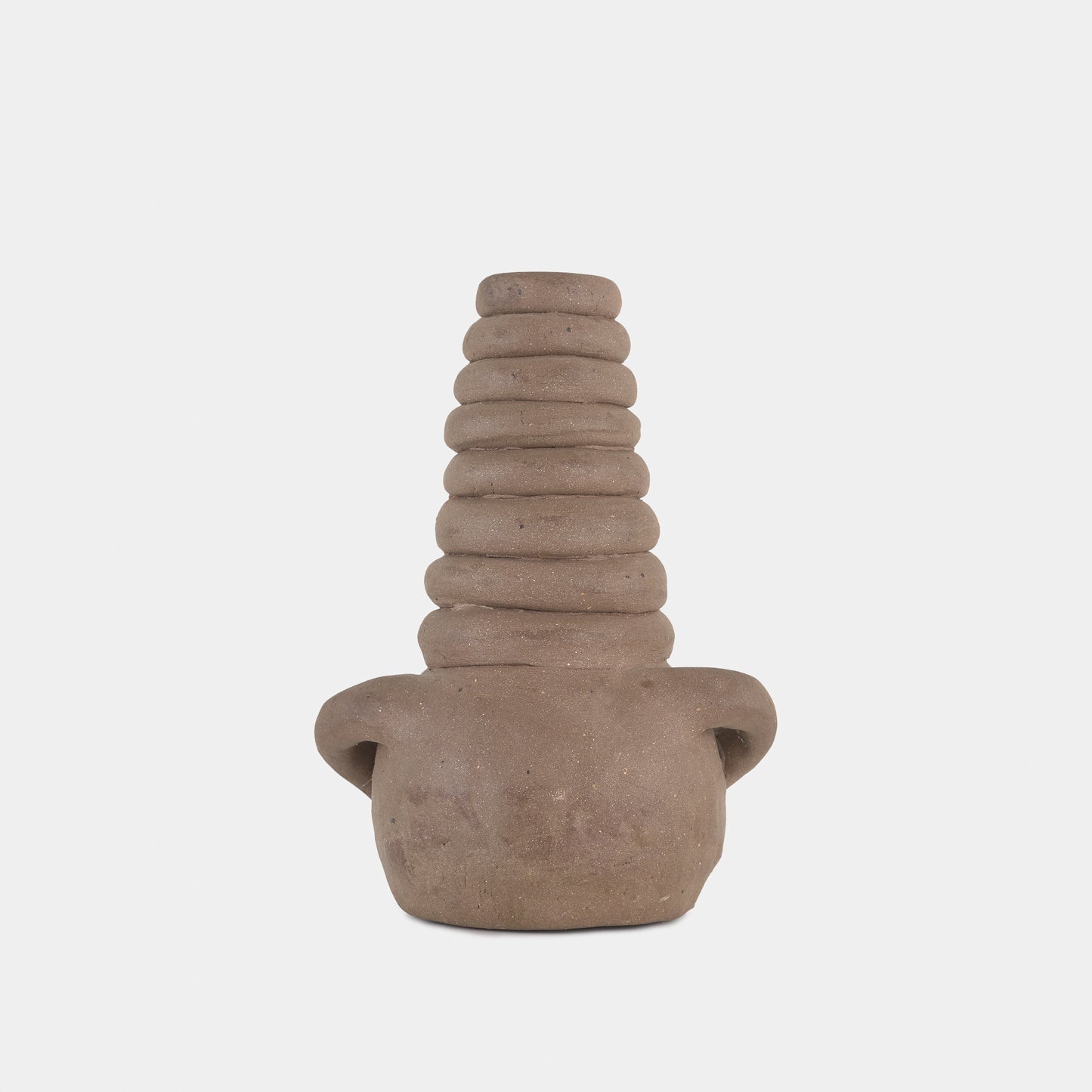 Vintage Clay Coil Vase