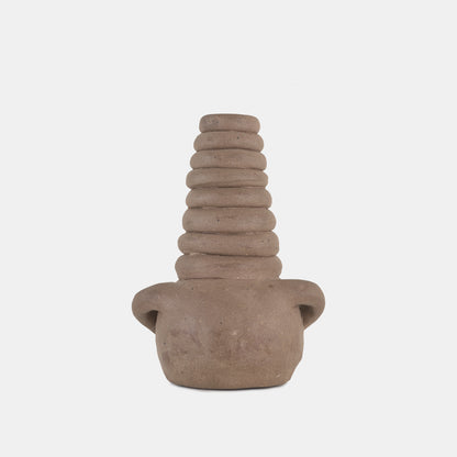 Vintage Clay Coil Vase