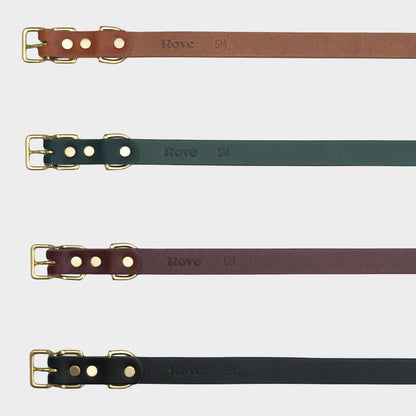 Handmade Italian Leather Dog Collar