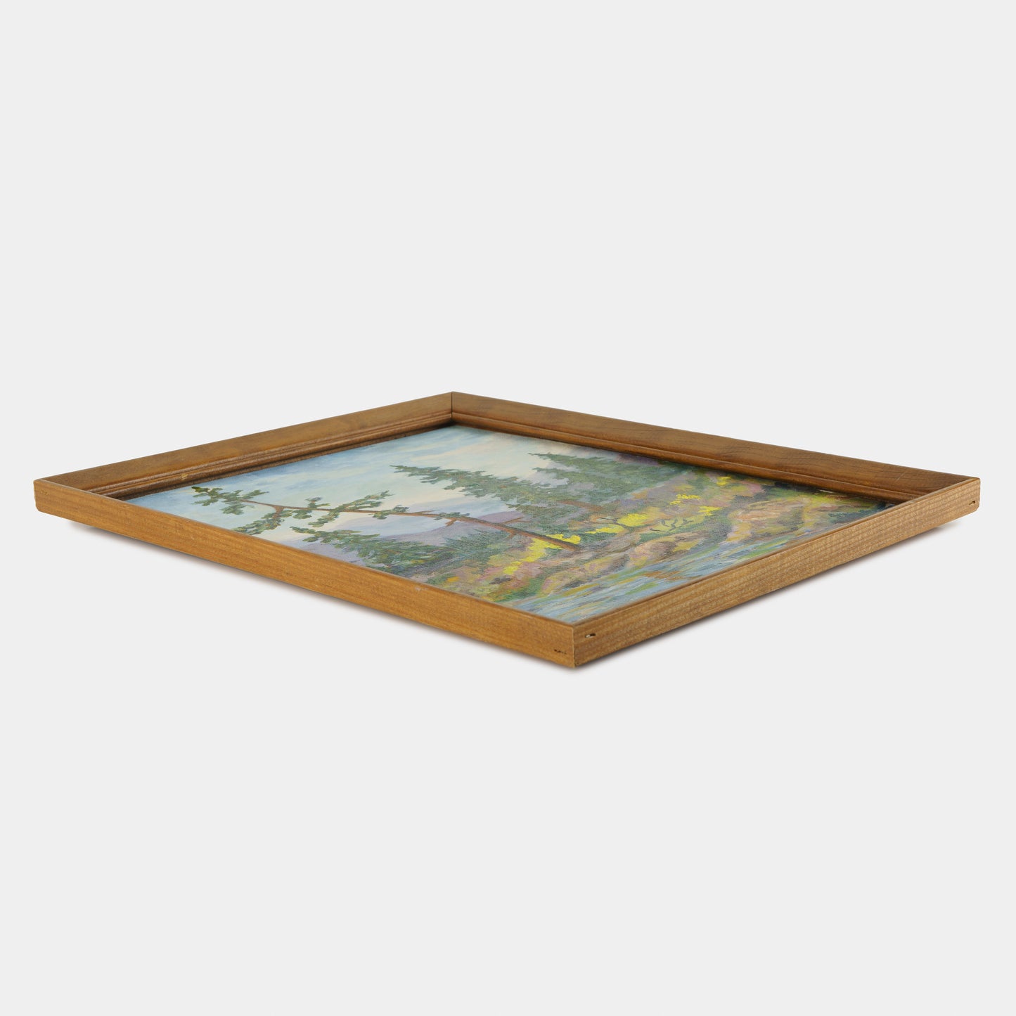 Vintage Forest Landscape Painting