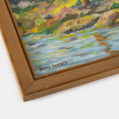 Vintage Forest Landscape Painting