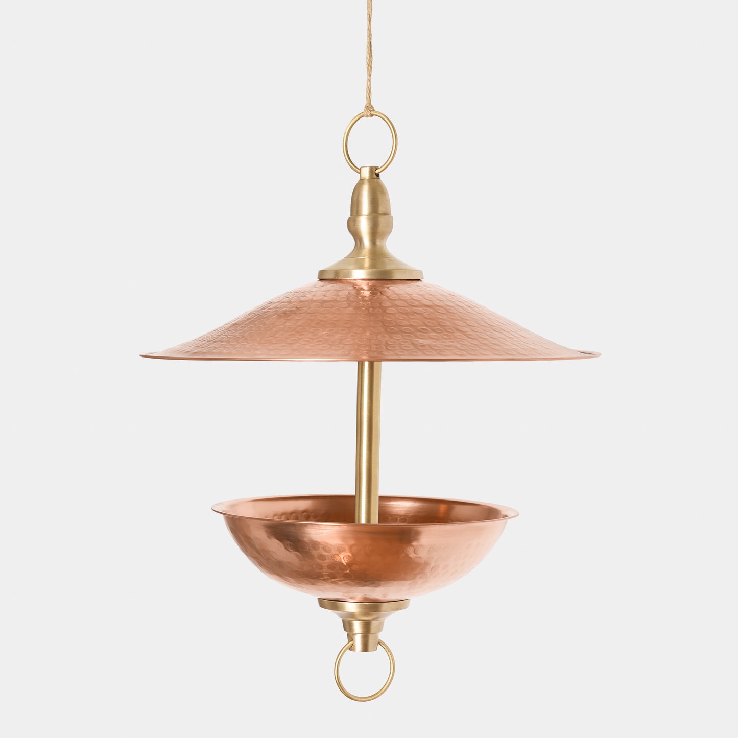 Hammered Copper Bird Feeder