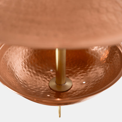 Hammered Copper Bird Feeder
