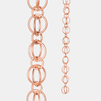 Copper Loop Rain Chain