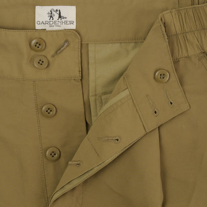Grosgrain Cordura Relaxed Pleated Trouser in Khaki