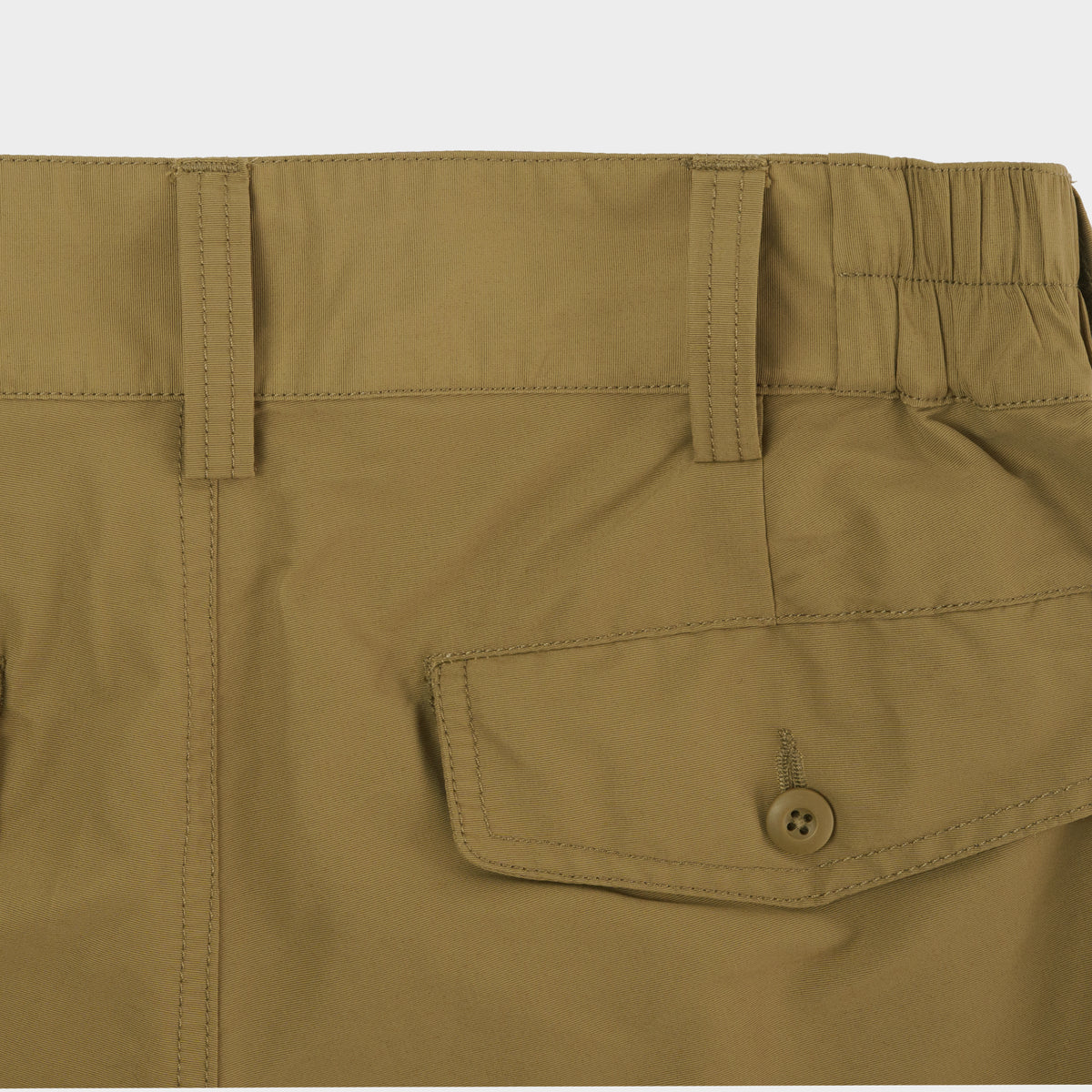 Grosgrain Cordura Relaxed Pleated Trouser in Khaki
