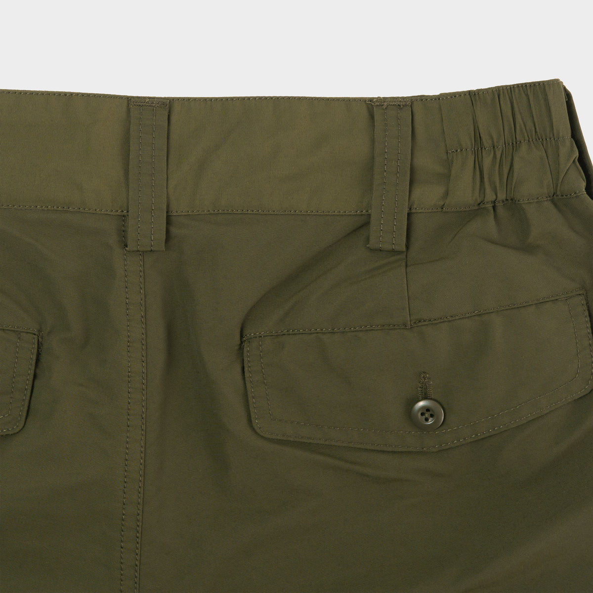 Grosgrain Cordura Relaxed Pleated Trouser in Olive