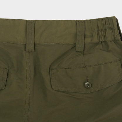 Grosgrain Cordura Relaxed Pleated Trouser in Olive