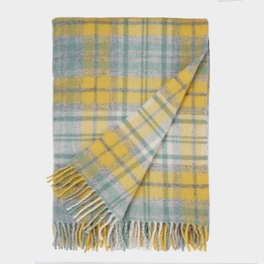 English New Wool Fringed Throw - Cottage
