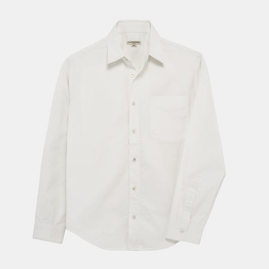 Cotton Classic Work Shirt in White