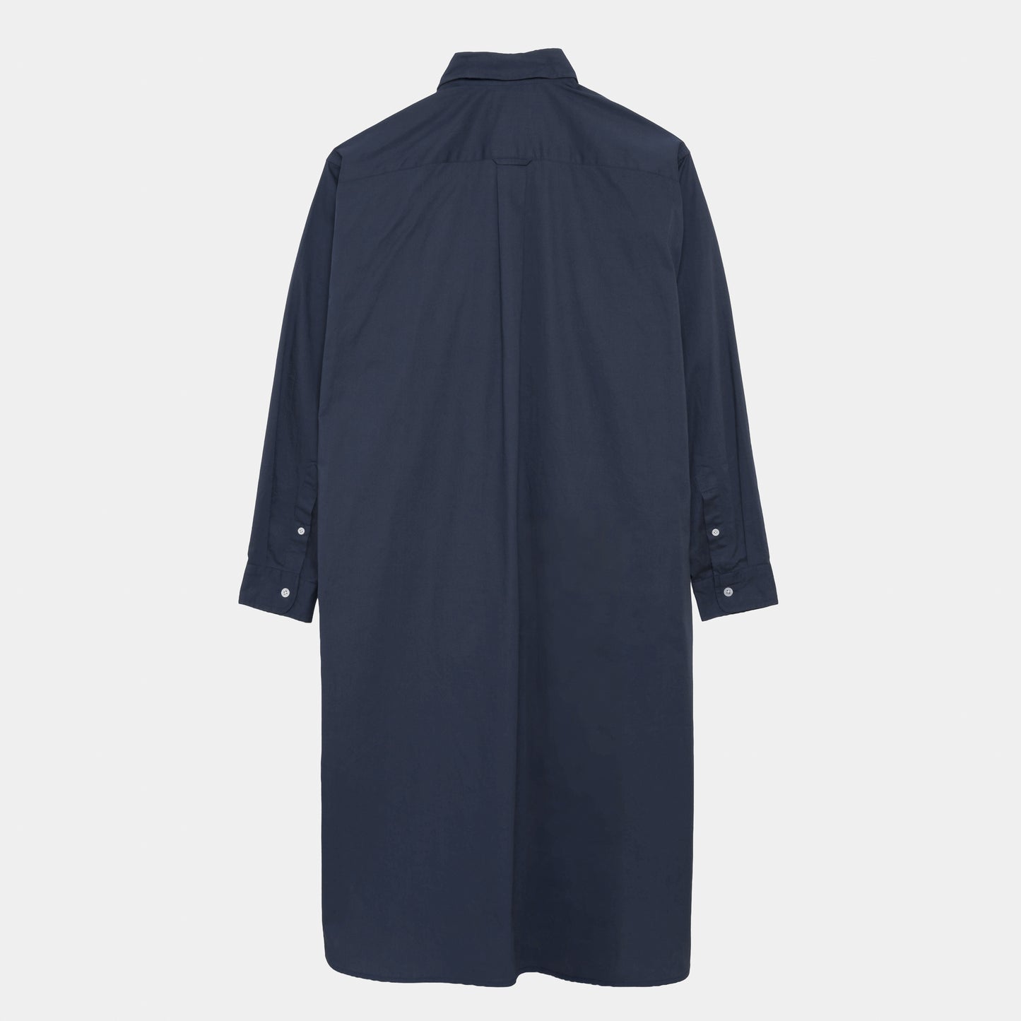 Cotton Oxford Long Gardening Chemise in Navy