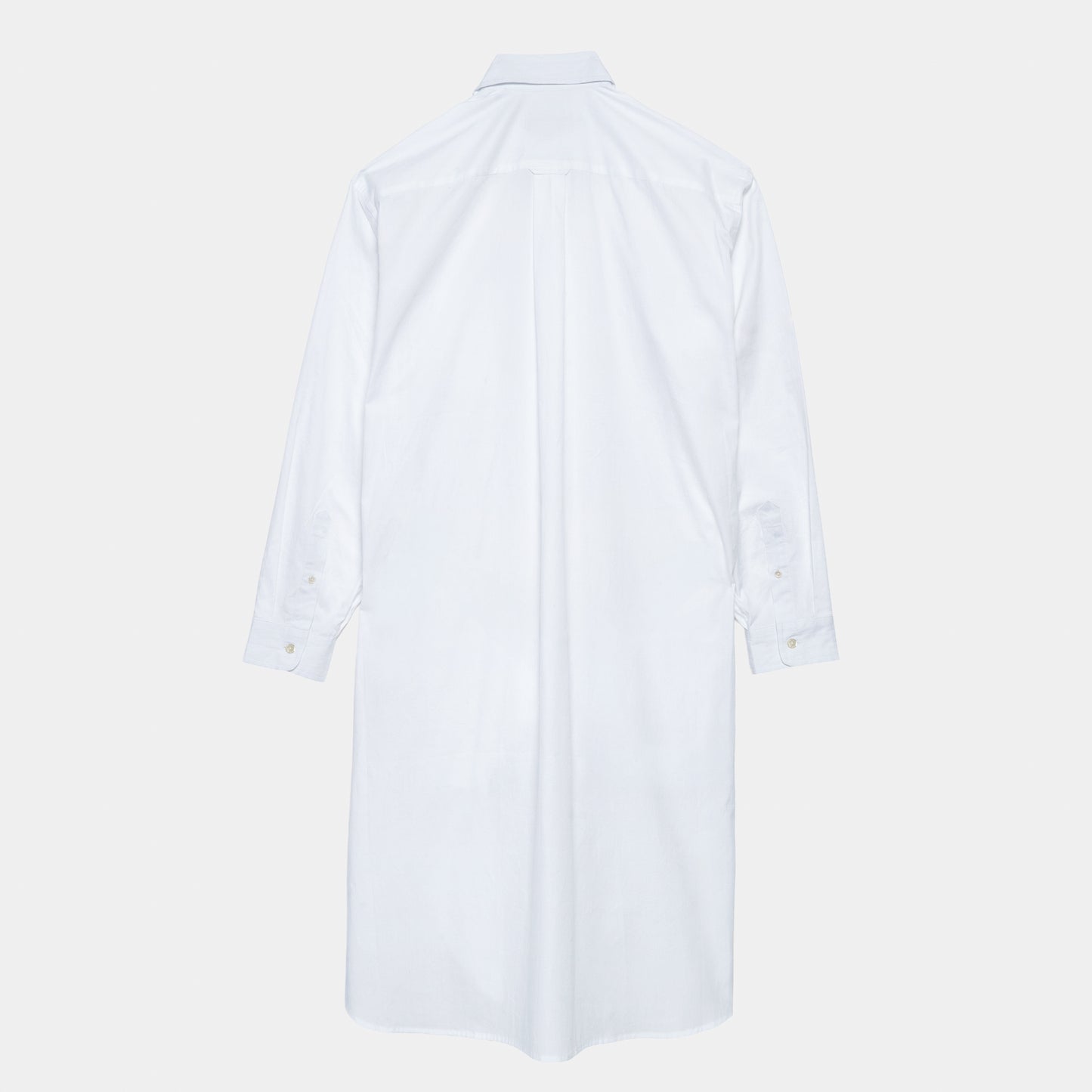Cotton Oxford Long Gardening Chemise in White