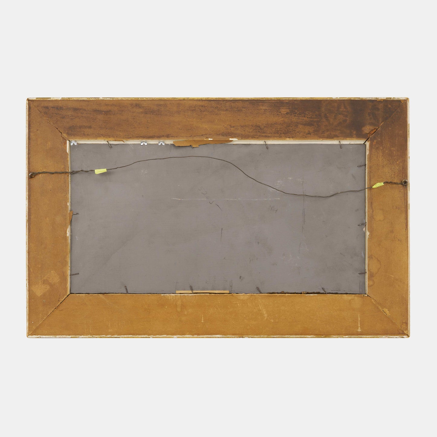 Antique Painting of Couple in Countryside, Early 1900s. France