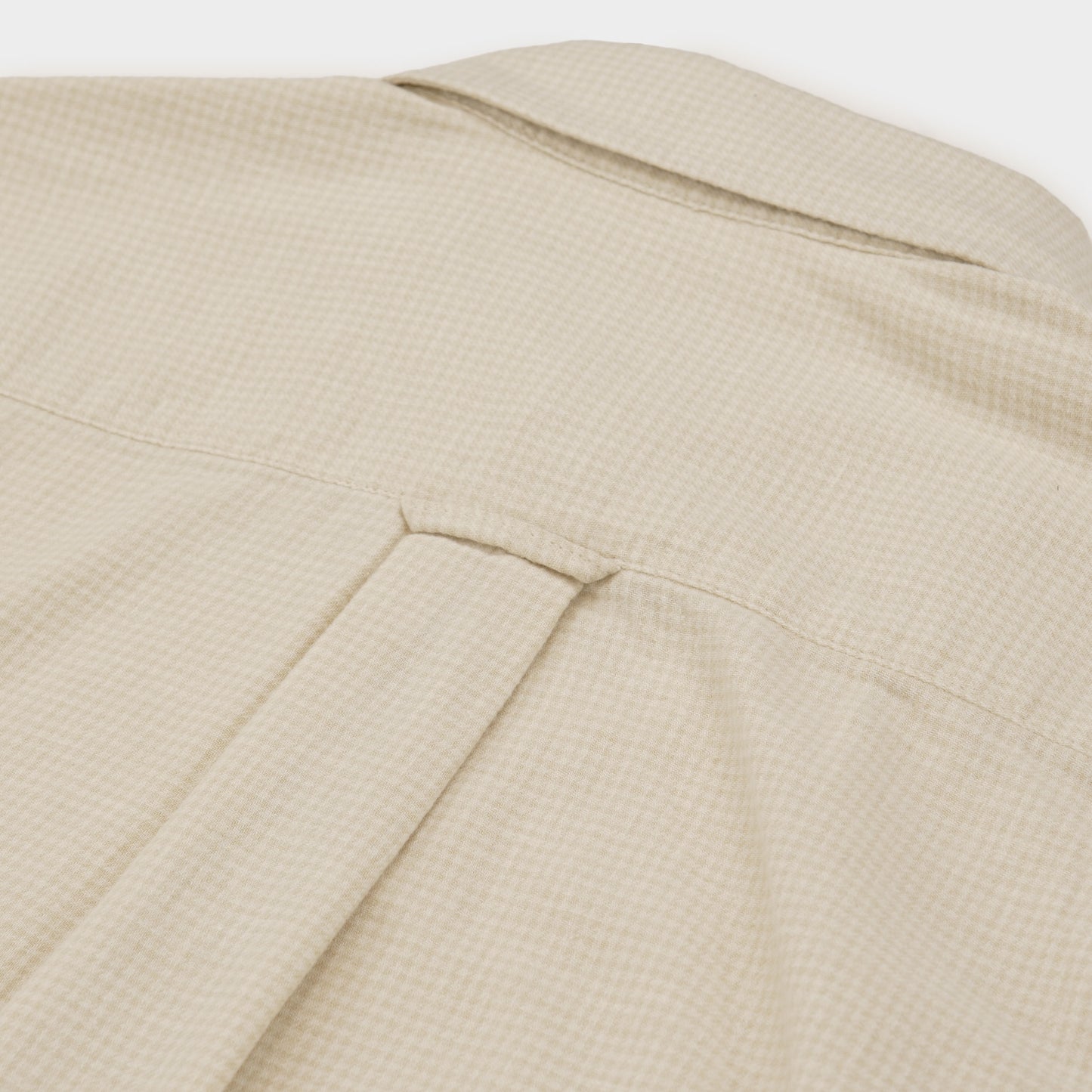 Gardening Chemise in Organic Flannel Houndstooth - Cream