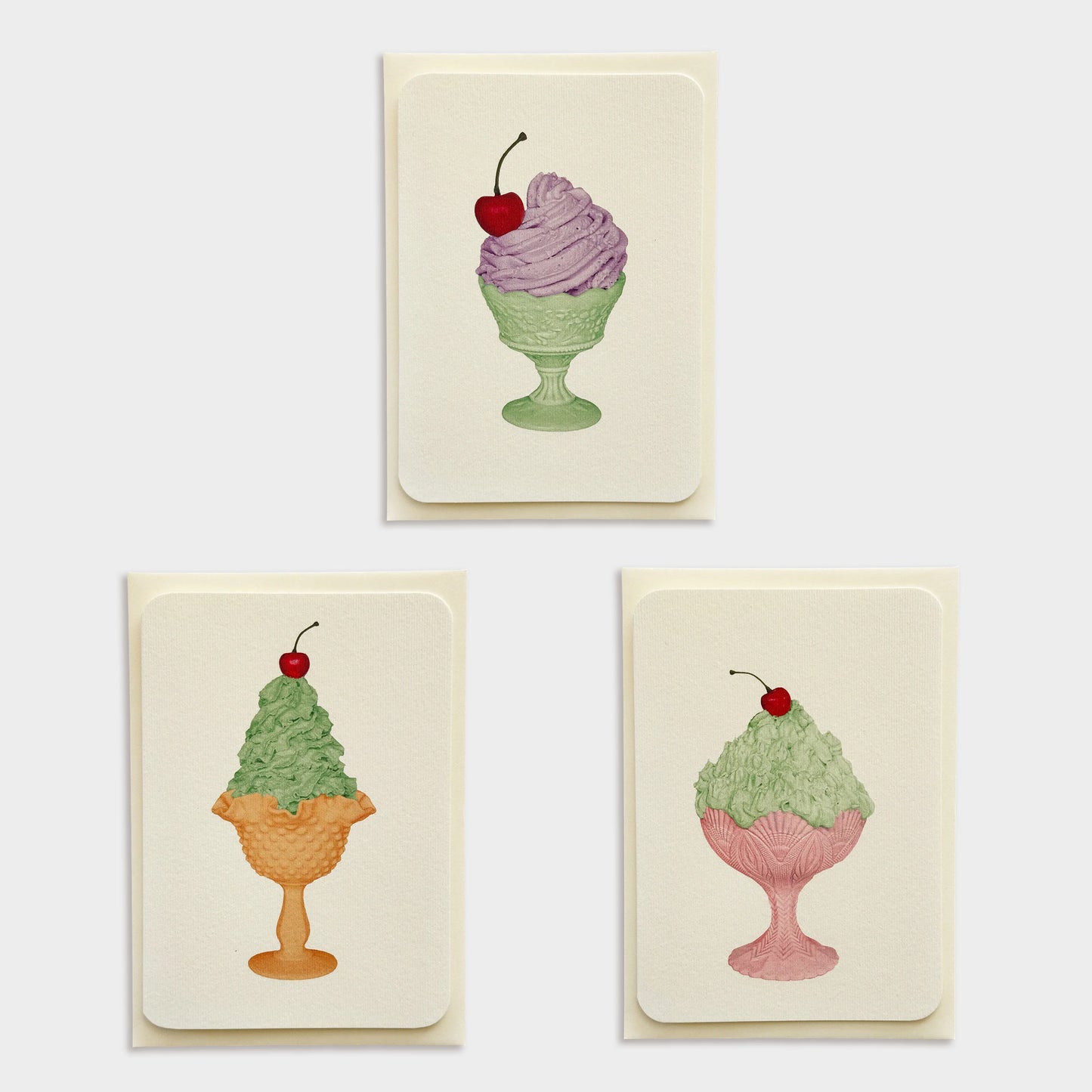 English Cream Swirls Greeting Cards - set of 6