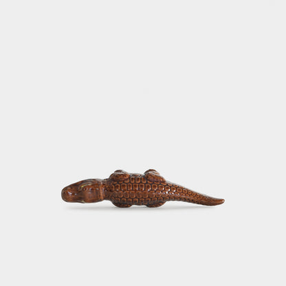 Vintage Alligator Figurine, Japan