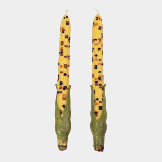 Vintage Handpainted Corn Candles