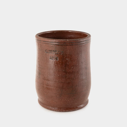Vintage Guy Wolff Redware Jar, Connecticut