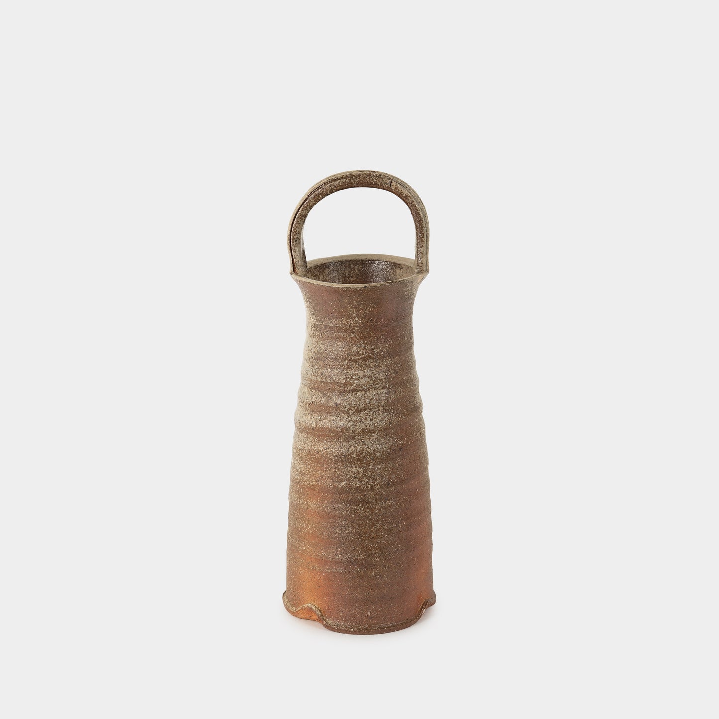 Vintage Stoneware Vase with Handle