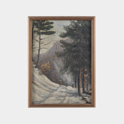 Vintage Winter Landscape, 1920