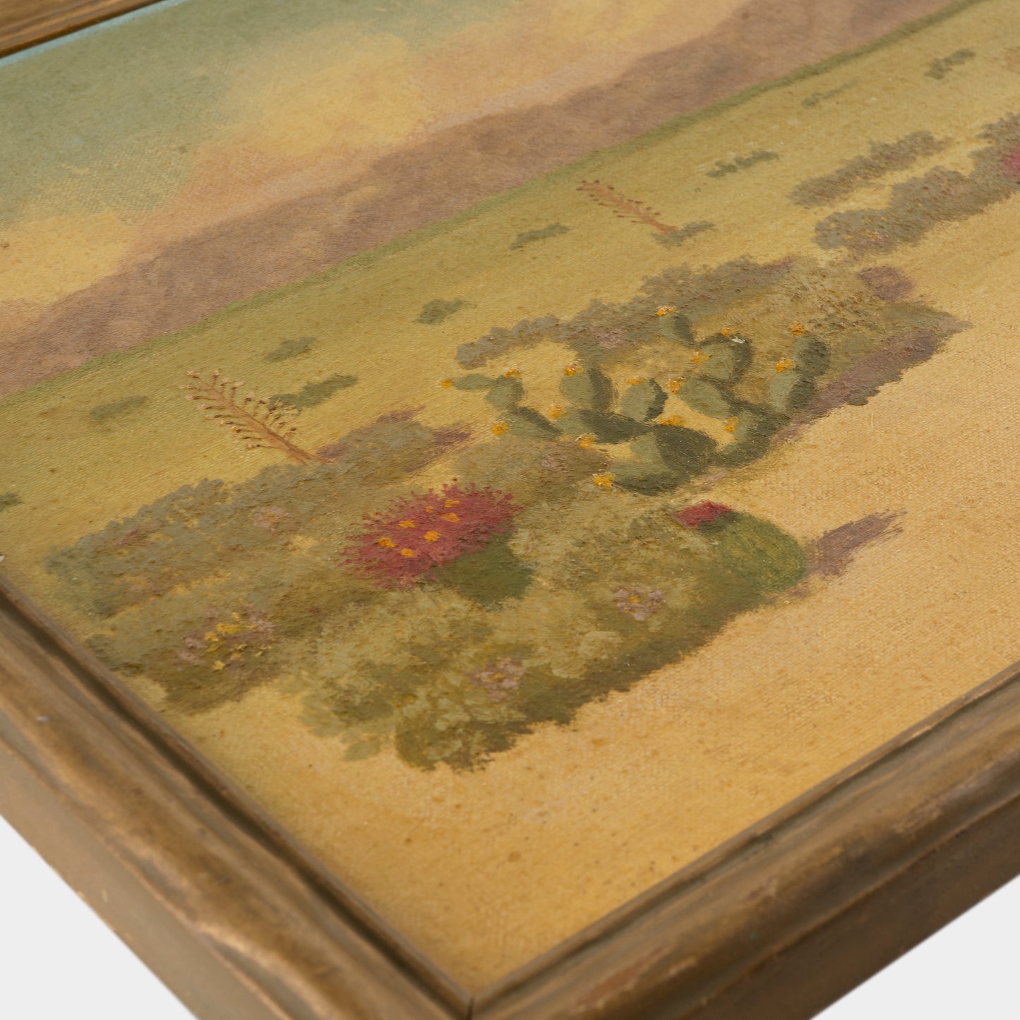 Vintage Desert Landscape Painting, California