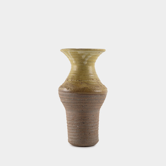 Vintage Stoneware Sgraffito Vase