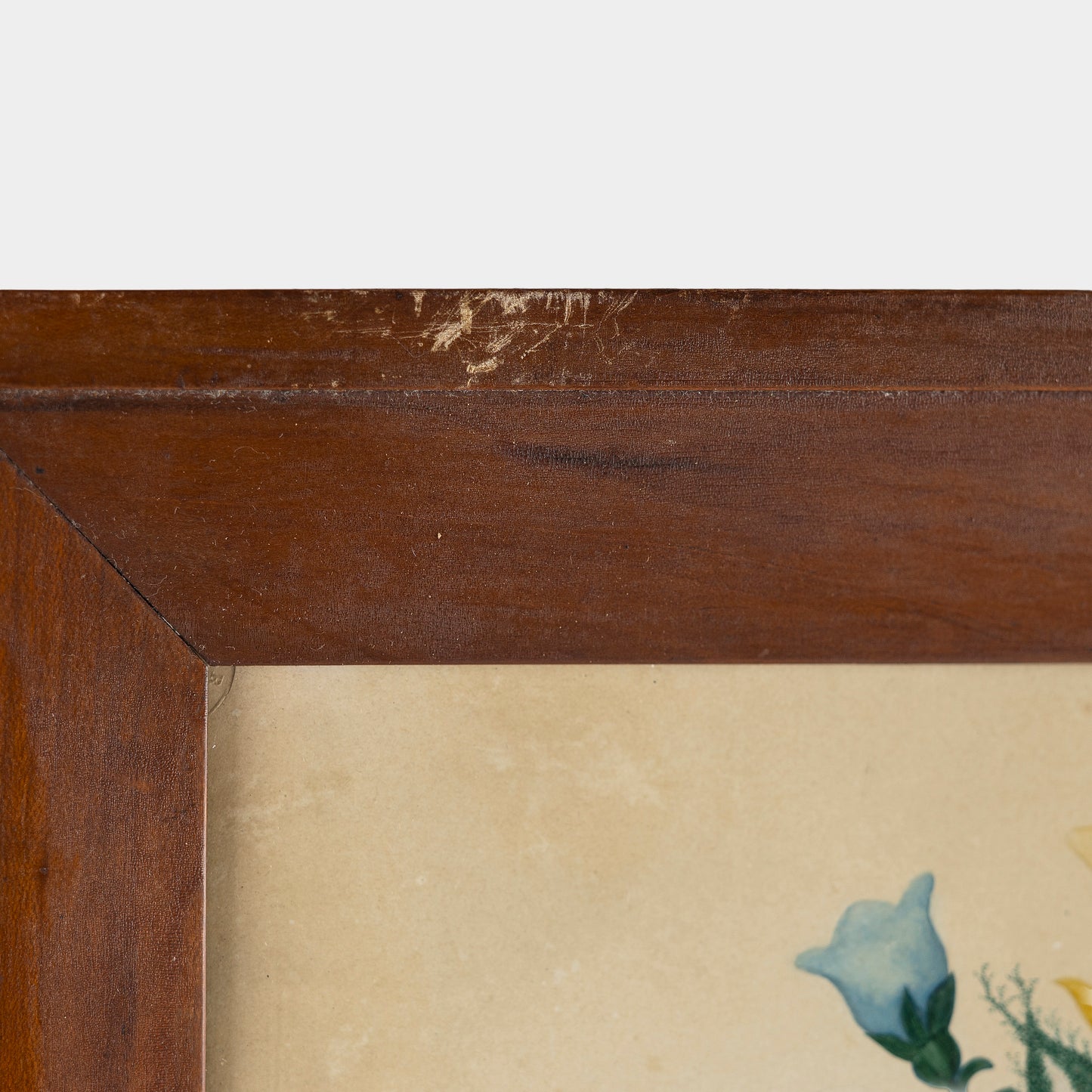 Antique "Vase of Flowers" Botanical Watercolor