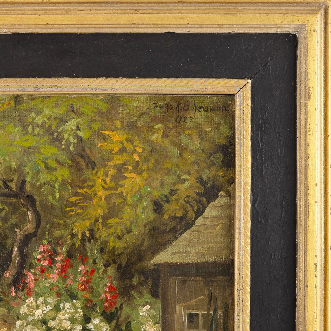 Vintage Painting of Cottage, New York, 1920s