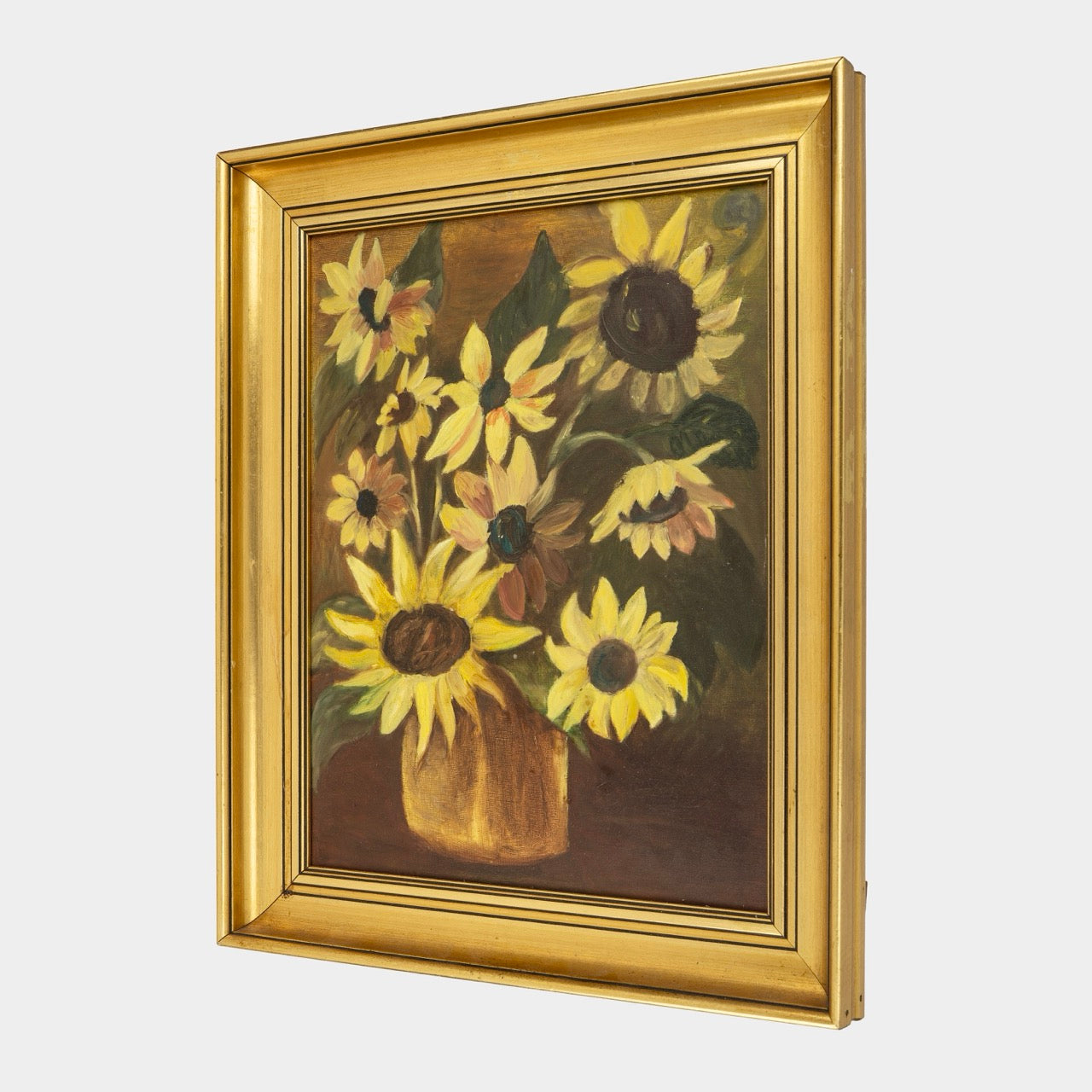 Vintage Painting of Sunflowers, Denmark