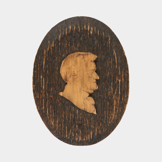 Vintage Carved Profile Bust in Wood