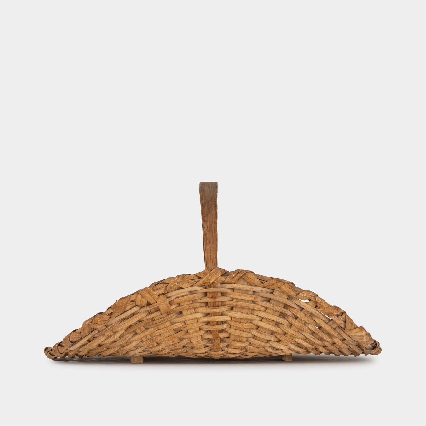 Vintage Round Flower Harvester Basket, France