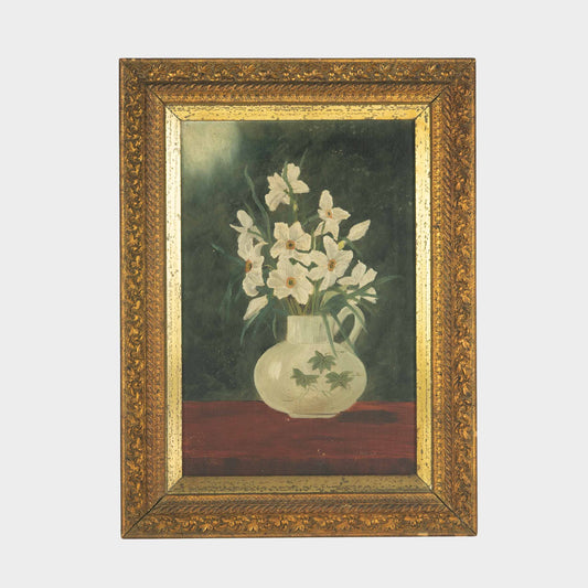 Antique Daffodil Painting, 1892