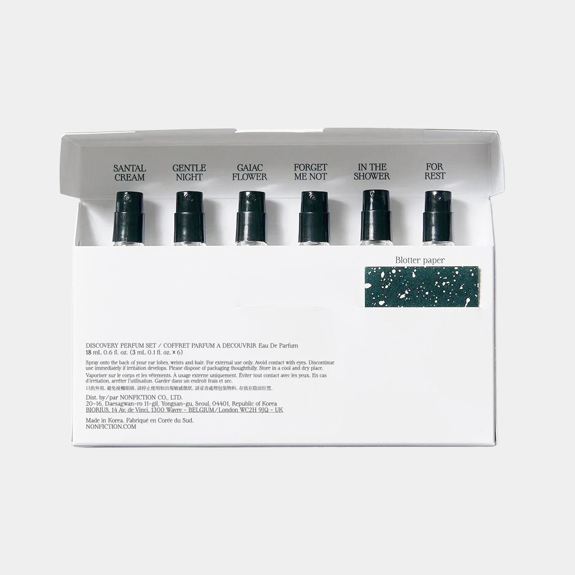 Nonfiction (Korea) Parfum Discovery Set of 6 – Gardenheir