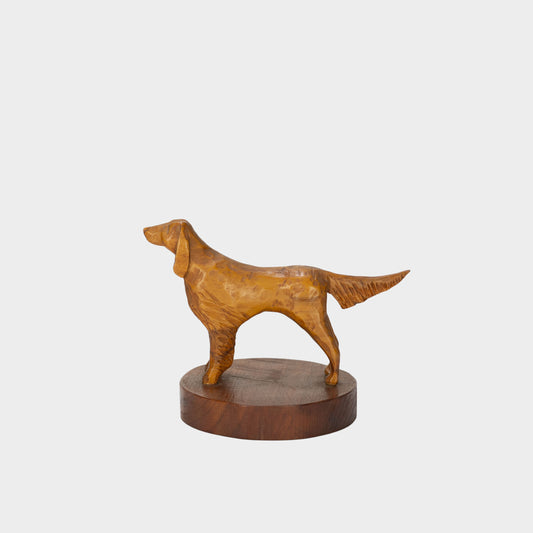 Vintage Carved Wooden Dog