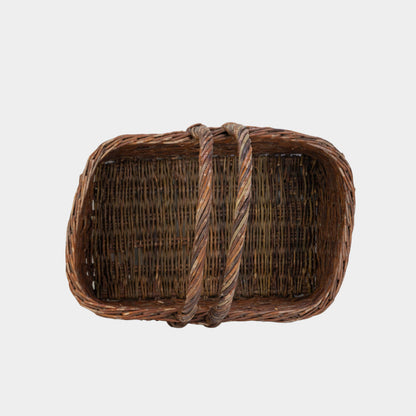 Vintage Early American Double Handled Basket