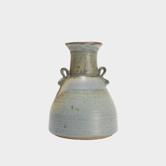Vintage Stoneware Double Handled Vase